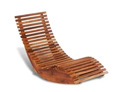 Sonnenliegen|vidaXL Schaukelstuhl Sonnenliege Akazienholz