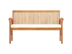 vidaXL 3-Sitzer Gartenbank mit Kissen Massivholz Akazie* Online