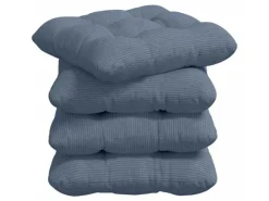 vidaXL Sitzkissen 4 Stk 45 x 45 cm Cordstoff 42015141* New