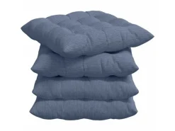 vidaXL Sitzkissen 4 Stk 40 x 40 x 6 cm Cordstoff 42015184*