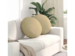 Sitzkissen|vidaXL Sitzkissen 2 Stk Ø 50 cm Cordstoff 42014190