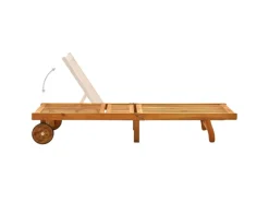 Sonnenliegen|vidaXL Sonnenliege Akazie Massivholz 199 x 59/63 x 30/62/76/85 cm