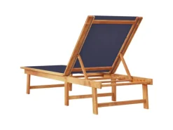 vidaXL Sonnenliege Massivholz Akazie und Textilene 4008414*