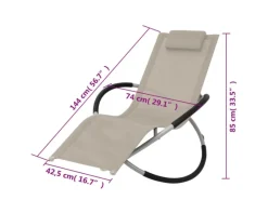 Sonnenliegen|vidaXL Sonnenliege Geometrisch Stahl 47774