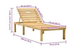 Sonnenliegen|vidaXL Sonnenliege Kiefernholz Imprägniert 49087
