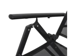 vidaXL Sonnenliege Klappbar Aluminium Schwarz 41741* Discount