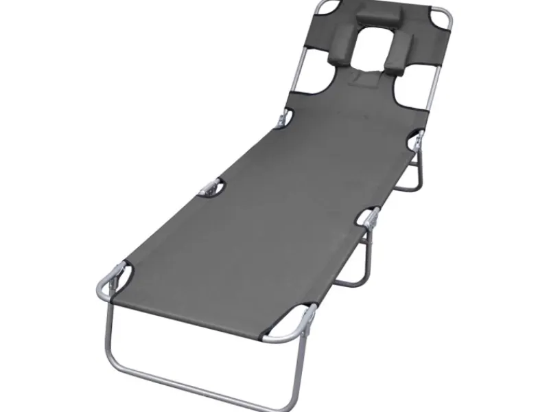 vidaXL Sonnenliege Klappbar Kopfkissen Verstellbare Rückenlehne 44295* Best