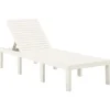 Sonnenliegen|vidaXL Sonnenliege Kunststoff Weiß