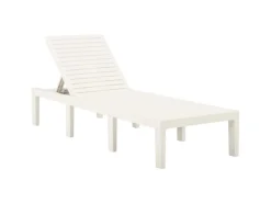 Sonnenliegen|vidaXL Sonnenliege Kunststoff Weiß