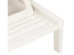 Sonnenliegen|vidaXL Sonnenliege Kunststoff Weiß