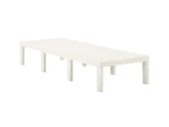 Sonnenliegen|vidaXL Sonnenliege Kunststoff Weiß