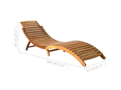 Sonnenliegen|vidaXL Sonnenliege Massivholz Akazie Braun