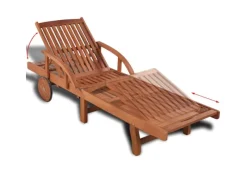 vidaXL Sonnenliege Massivholz Akazie 42592* Hot