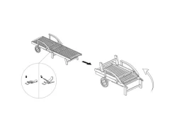 vidaXL Sonnenliege Massivholz Akazie 42592* Hot