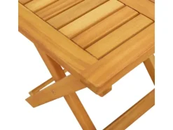 Sonnenliegen|vidaXL Sonnenliege mit Auflage und Tisch Massivholz Akazie 200 x 68 x 30-83 cm