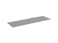 vidaXL Sonnenliege mit Auflage Akazie Massivholz Polsterfarbe  Grau* Best