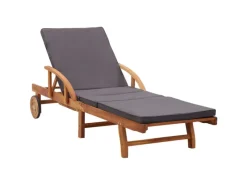 Sonnenliegen|vidaXL Sonnenliege mit Auflage Massivholz Akazie 46026
