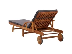 Sonnenliegen|vidaXL Sonnenliege mit Auflage Massivholz Akazie 46026