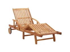 Sonnenliegen|vidaXL Sonnenliege mit Auflage Massivholz Akazie 46026