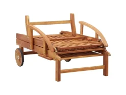 Sonnenliegen|vidaXL Sonnenliege mit Auflage Massivholz Akazie 46026