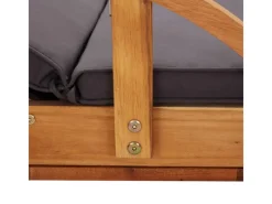 Sonnenliegen|vidaXL Sonnenliege mit Auflage Massivholz Akazie 46026