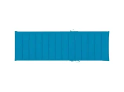 vidaXL Sonnenliege mit Blauer Auflage 200 x 70 x  31,5-77  cm Imprägniertes Kiefernholz* Outlet