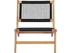 vidaXL Sonnenliege mit Fußablage Massivholz Teak und Seil 49368* Hot