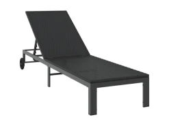 Sonnenliegen|vidaXL Sonnenliege mit Rädern Poly Rattan 42004129