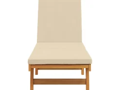 vidaXL Sonnenliege mit Rädern und Kissen aus Massivholz 4105537* Hot