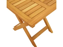 vidaXL Sonnenliege mit Rollen Tisch und Kissen Massivholz Akazie 3325201* Sale