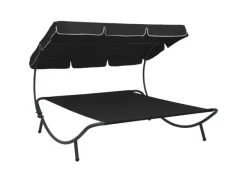 Sonnenliegen|vidaXL Sonnenliege mit Sonnendach 313525