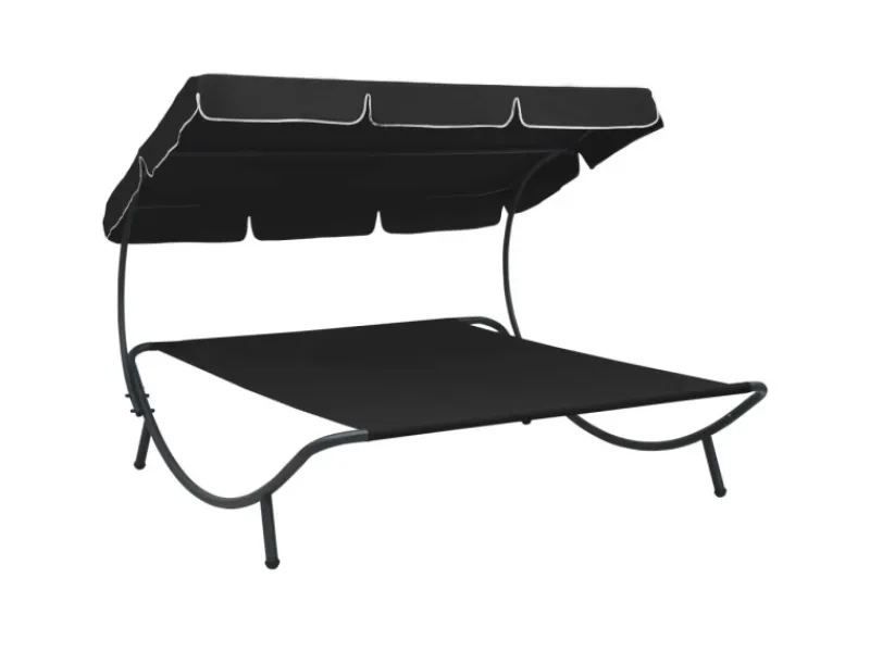 Sonnenliegen|vidaXL Sonnenliege mit Sonnendach 313525