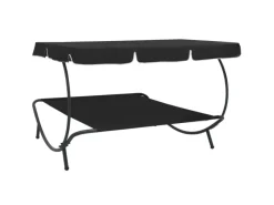 Sonnenliegen|vidaXL Sonnenliege mit Sonnendach 313525