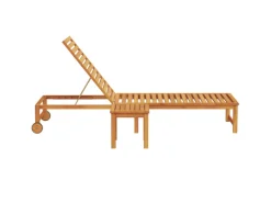 vidaXL Sonnenliege mit Tisch Massivholz Akazie 4108107* Discount
