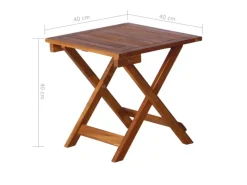 Auflagenboxen|vidaXL Sonnenliege mit Tisch und Auflage 184 x 55 x 64 cm Massivholz Akazie