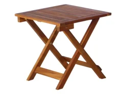 Auflagenboxen|vidaXL Sonnenliege mit Tisch und Auflage 184 x 55 x 64 cm Massivholz Akazie