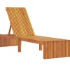 Sonnenliegen|Balkonmöbel|vidaXL Sonnenliege 200x55x30 cm aus Massivem Akazienholz 4108114