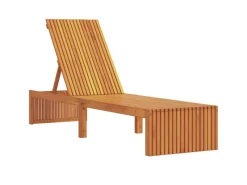 Sonnenliegen|Balkonmöbel|vidaXL Sonnenliege 200x55x30 cm aus Massivem Akazienholz 4108114