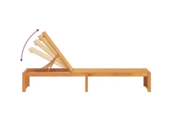 Sonnenliegen|Balkonmöbel|vidaXL Sonnenliege 200x55x30 cm aus Massivem Akazienholz 4108114