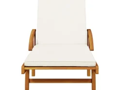 vidaXL Sonnenliegen 2 Stk. mit Auflagen 200x68x83 cm Massivholz Akazie 200 x 68 x 30-83 cm* Outlet