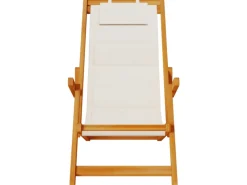 vidaXL Strandstühle 2 Stk Klappbar Akazienholz & Textilene 3325142* Discount