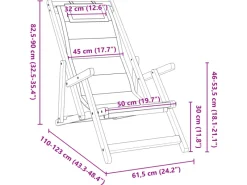 vidaXL Strandstühle 2 Stk Klappbar Akazienholz & Textilene 3325142* Discount