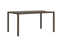 vidaXL 7-tlg Garten-Bistro-Set mit Kissen Braun Poly Rattan Modell 2* New