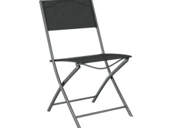 vidaXL 7-tlg Garten-Essgruppe Grau und Schwarz Modell 6* Best