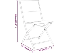 vidaXL 7-tlg Garten-Essgruppe Grau und Schwarz Modell 6* Best
