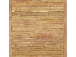 vidaXL 5-Tlg Garten-Lounge-Set mit Cremeweißen Kissen Bambus 3058191* Best