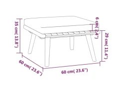vidaXL 4-tlg Garten-Lounge-Set mit Kissen Massivholz Akazie Modell 4* New
