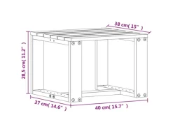 vidaXL 3-Tlg Garten-Lounge-Set Wachs Massivholz Kiefer 844646* Sale