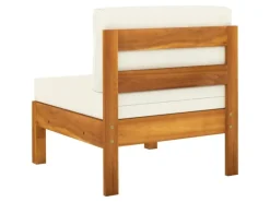 vidaXL 5-tlg Garten-Lounge-Set mit Creme Auflagen Massivholz Akazie* Hot