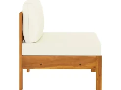 vidaXL 5-tlg Garten-Lounge-Set mit Creme Auflagen Massivholz Akazie* Hot